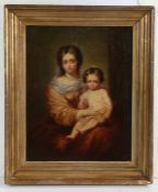 After Murillo (19th Century) Mother and Child oil on canvas 42 x 33cm (16.5" x 13")
