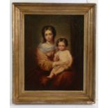 After Murillo (19th Century) Mother and Child oil on canvas 42 x 33cm (16.5" x 13")
