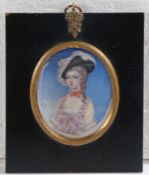 Circle of Richard Cosway (1742-1821) Maria Gunning (who later became Countess of Coventry)