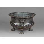 An impressive 16th/17th century copper alloy repouseé wine cooler/cistern, Netherlands Designed in