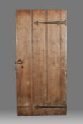 An impressive, large and rare Henry VII/VIII oak door, circa 1500-40 Formed from four edge-moulded