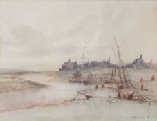 Reginad Frank Knowles Drewe (British, 1878-1983) Mud Flats signed (lower right), watercolour 26 x