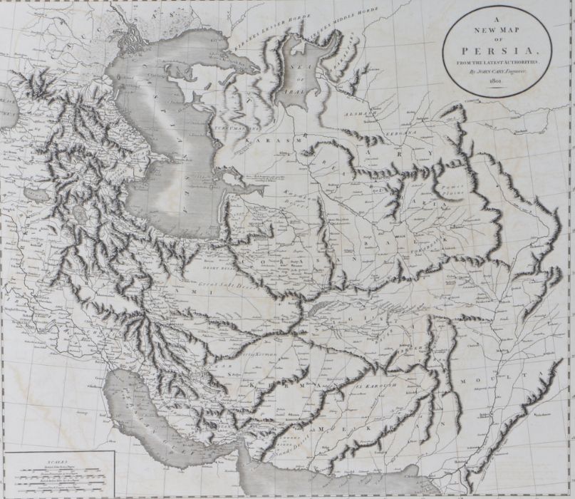 John Cary: A New Map of Persia from the latest authorities 1801, 46 x 51cm