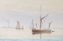 Stuart Beck, RSMA (1903-2000) 'The Still of Evening' signed (lower right), watercolour 36 x 52cm (