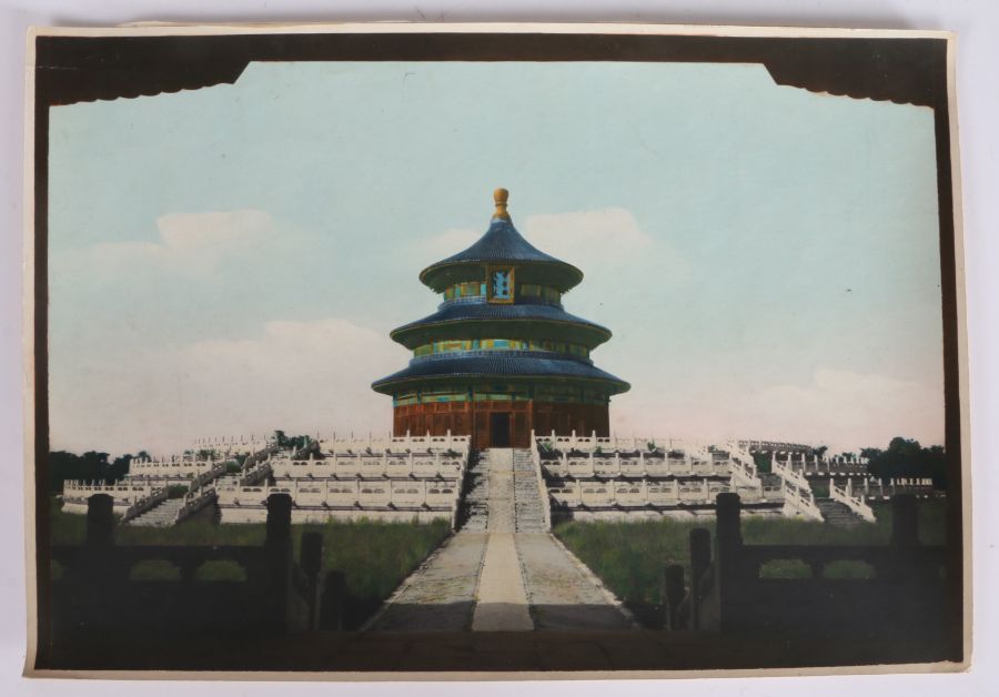 Kang-Sing Chiao (Chinese, 19th Century) a coloured albumen print, circa 1900, the Hall of Prayer for