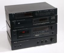 Rotel Stereo Intergraded amplifier RA-820BX4 together with a Rotel cassette recorder, Rotel
