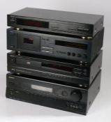 Onkyo Av receiver TX-SR307, Denon CD played DCD-890, Yamaha cassette deck KX-260, Denon AM/FM stereo