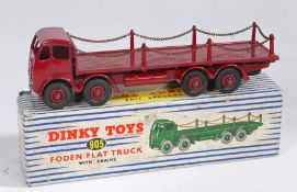 A boxed Dinky Toys No. 905 Foden Flat Truck With Cains