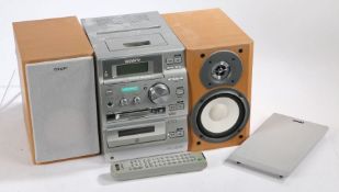 Sony HCD-CP500MD Compact Disc, Mini disc deck receiver with speakers