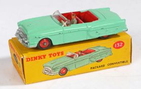 A boxed Dinky Toys No. 132 Packard Convertible