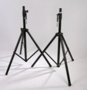 A pair of Ed Sheeran's amplifier tripods, in black with bar legs. This lot comes with the