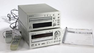 Teac CR-H257i Cd receiver with DAB tuner together with a Teac R-H300 mkii and remote