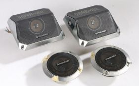 Pioneer car speakers including a pair of TS-1340 90w shelf speaker together with a pair of TS-10710w