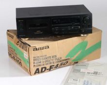 Aiwa AD-F450 Stereo cassette recorder tape deck in original box with paperwork