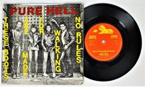 Pure Hell – These Boots Are Made For Walking / No Rules ( GSX 002 , UK first pressing, 1978, solid