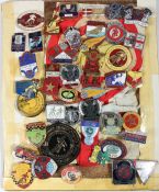Collection of Speedway badges, mostly 1970's & 80's, to include European Final Wembley 1974, World