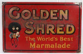 A Golden Shred Marmalade tin sign. 36cm x 23cm