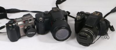 Three digital cameras- Panasonic DMC-FZ30, Fujifilm, Olympus Camedia C-3000 (3)