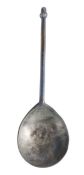 A Tudor pewter acorn-knop spoon, circa 1550 Traces of nature's gilding, hexagonal stem, unrecorded