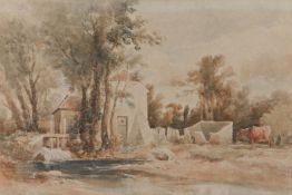 William James Muller (British, 1812-1845) Mill signed and dated 1843 (lower left), watercolour 35.