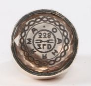 Order of Chaeronea- an Edward VII silver ring, Chester 1905, maker BH Joseph & Co. (Barnet Henry