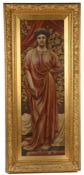 E Darby (British, 19th/20th Century) Pastiche of two Albert Moore Paintings oil on canvas 92 x