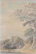 Anthony Devis (British, 1729-1817) Overlooking Farnham initialled (lower left), watercolour 14 x