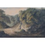 Francis Nicholson, OWS (British, 1753-1844) Woodland Scene watercolour 22 x 32cm (9" x 13")