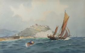 Charles Arthur Hannaford, RBA (British, 1887-1972) 'Off Dover' signed (lower left), watercolour 45 x