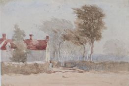 David Cox, OWS (British, 1783-1859) A Cottage Near Bettws-Y-Coed Wales Signed (Lower Left)