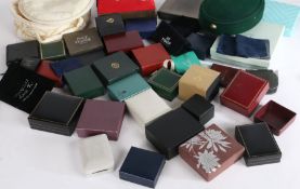 Large collection of various jewellery boxes to include ring boxes etc (Qty)