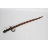 French Model 1866 Chassepot bayonet, no scabbard