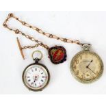 Two pocket watches, to include a Art Deco Medana example and a continental example (2)