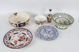 A Collection of various ceramics to include Portuguese plates, Imari style plate etc (Qty)