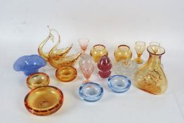 Large Collection of mostly Whitefriars glassware, to include ashtrays, glasses, paperweights etc (