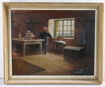 John Whitfield (British, 20th Century) 'An Old Sailor' signed and dated 1956 (lower left), oil on