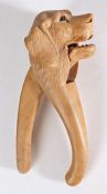 Black Forrest nutcracker, carved as a Labrador, 18cm high