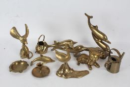 Collection of mixed metal ware to include brassware and metal ware (Qty)