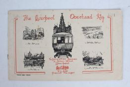 Liverpool Overhead Railway, c1930, 9 page publication about their electric trains travelling on