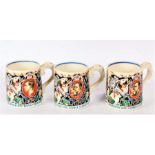 Two Wilkinson coronation mugs, by Dame Laura Knight, commemorating the coronation of King George