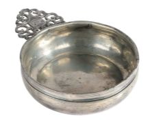 A William & Mary/Queen Anne pewter porringer, attributed to the West Country, circa 1700-10 Having a