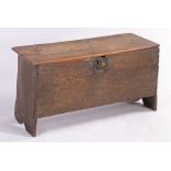 An early 17th century ‘sycamore' and oak boarded chest, English The associated ‘sycamore' one-