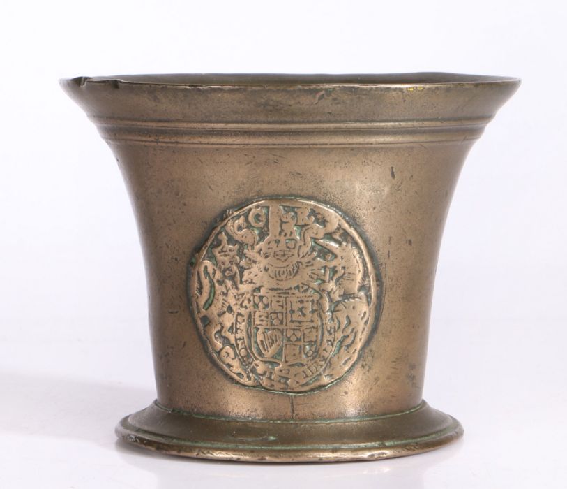 A late 17th century bronze mortar, Gloucestershire, attributed to Abraham Rudhall I (fl.1684-1718) - Image 5 of 6