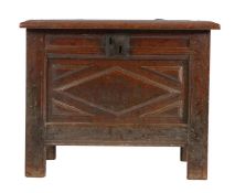 A rare, small and refined James I joined oak coffer, West Country, possibly Somerset, circa 1620