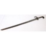 Ground dug sword in relic condition, slightly curved, pipe backed steel blade that appears to have