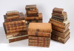 Collection of antiqurian books and fine bindings, to include four volumes of Granger's History of