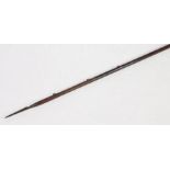 Anglo-Saxon style spear, with oak shaft, approx.285cm long