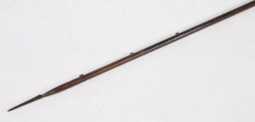 Anglo-Saxon style spear, with oak shaft, approx.285cm long