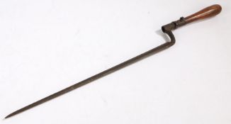 19th Century socket bayonet, serial number 'F 4655' stamped to socket, French poincons/inspection