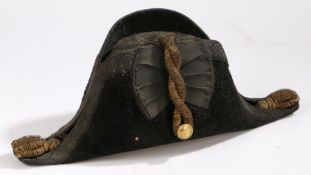 George V Naval Officers full dress Bicorn hat by Gieves Ltd, London